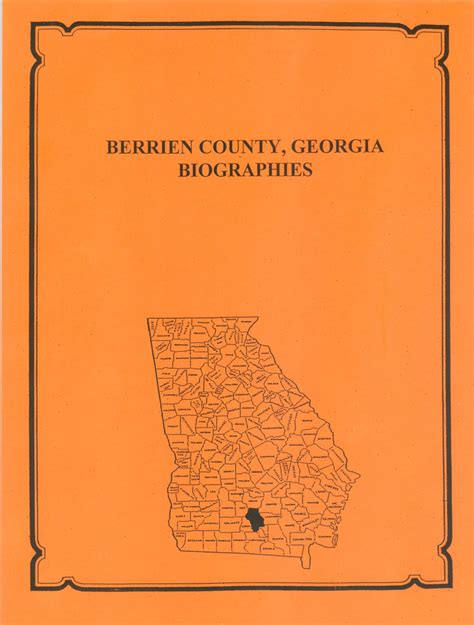 Berrien County, Georgia History and Biographies - Southern Genealogy Books