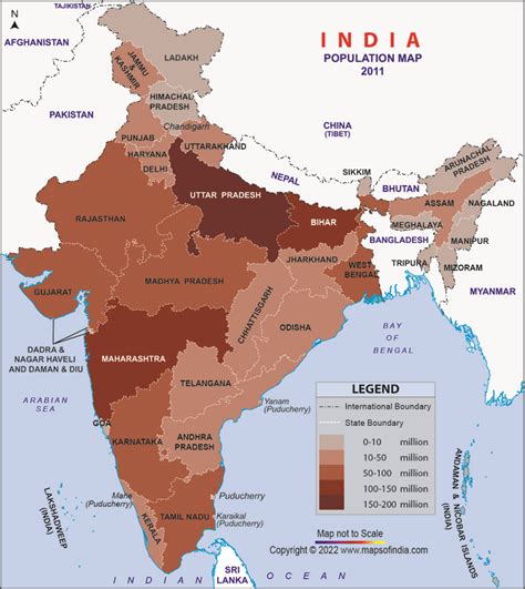 Population Of India Map - Amanda Marigold