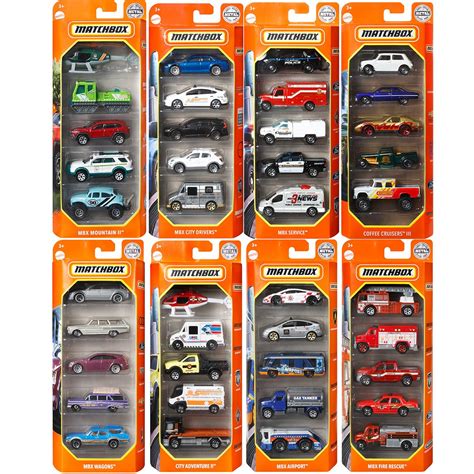 Matchbox Car Collection 5-Pack 2022 Mix Vehicle Case Of 12 ...