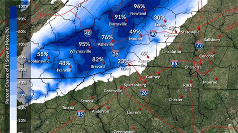 How much snow is possible in the North Carolina mountains? | Charlotte ...