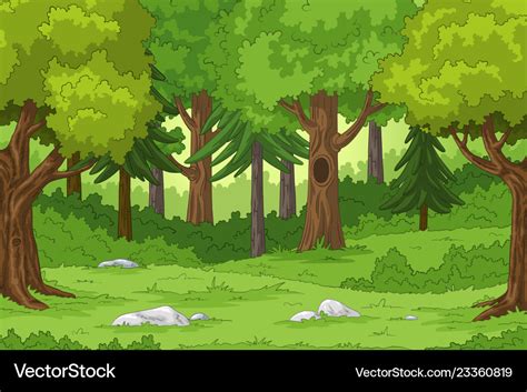 Cartoon Forest Background Clip Art