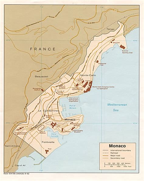 Carte Monaco, Carte de Monaco