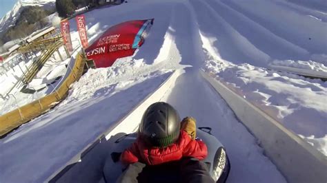 Tobogganing Park - Leysin - 07.01.2014 - YouTube