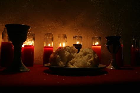 communion elements with candles | Communion at encounter is … | Flickr