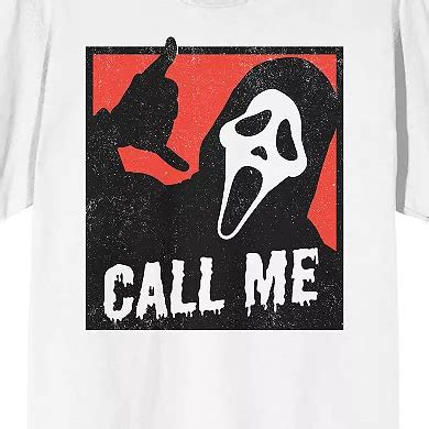 Men's Ghostface Call Me Crew Neck Tee