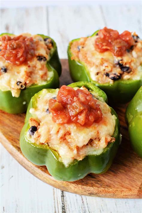 Vegetarian Stuffed Peppers With No Rice Recipe for Meatless Monday