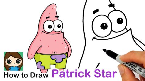 How to Draw Patrick Star | SpongeBob SquarePants - YouTube