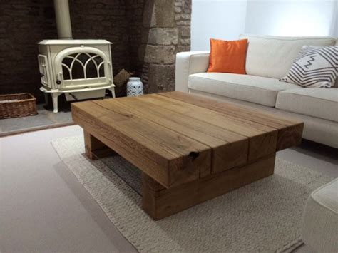 Rustic Oak Coffee Table Project #239 | Abacus Tables