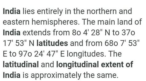 what is the latitudinal extent of india. how does it influence our ...