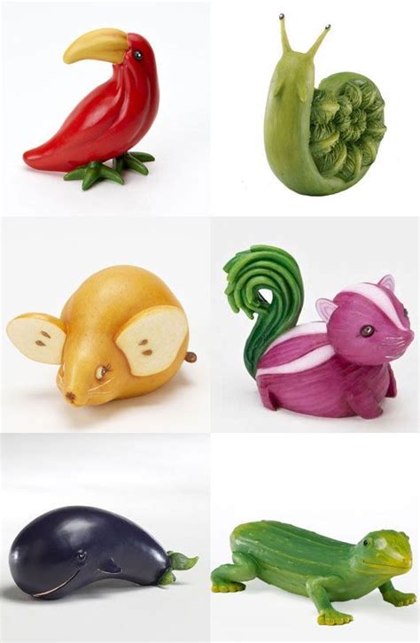 Love this. Wish I could learn to make animals out of fruits and ...