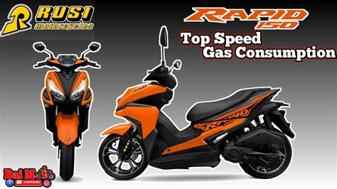 RUSI Rapid 150 Gas Consumption & Top Speed with OBR - YouTube