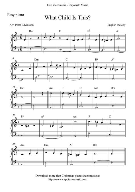 Free Printable Christmas Sheet Music For Piano