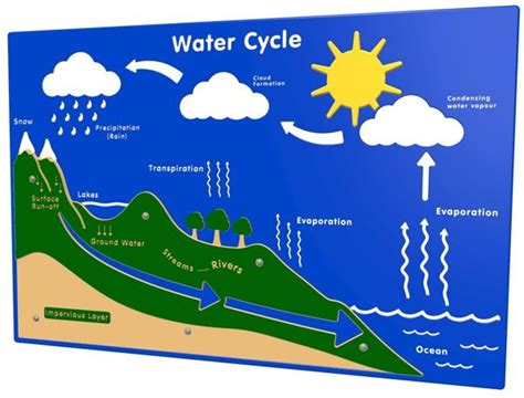 Water Cycle Play Panel | Water cycle, Evaporation, Sand and water