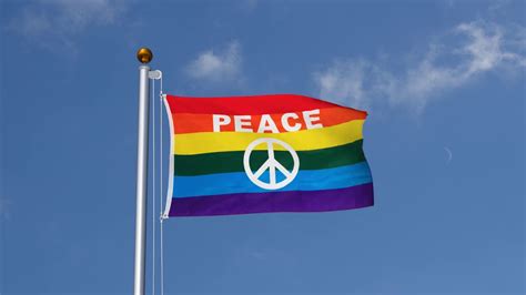 Rainbow Peace Sign - 3x5 ft Flag - YouTube