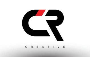 CR Logo Letter Design Icon. CR Letters with Colorful Creative Swoosh ...