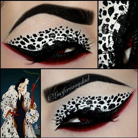 cruella+deville+makeup | Cruella deville makeup | Halloween hair and ...