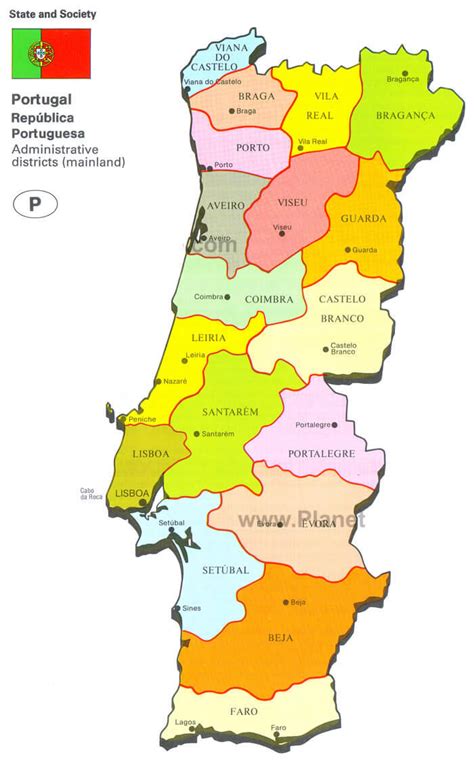 Portugal Regions Map