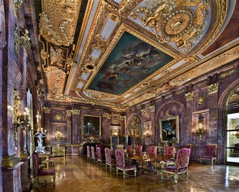 The dining room at the Marble House Newport RI. [3000x2400] | Marble ...