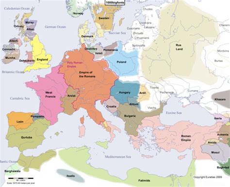 Euratlas Periodis Web - Map of Europe in Year 1000