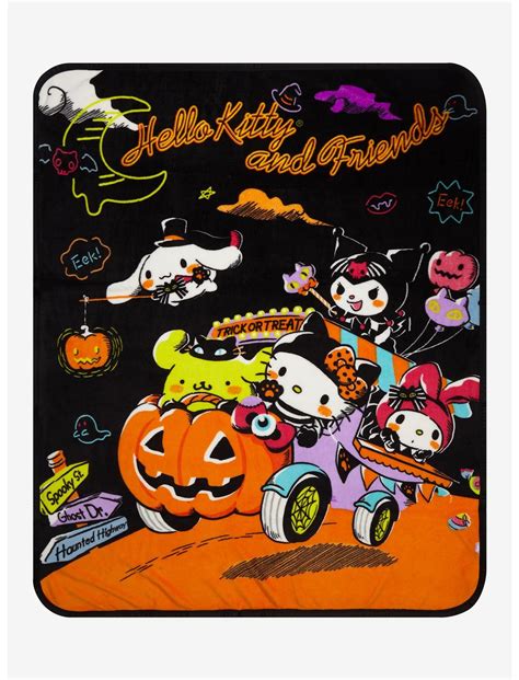 Hello Kitty And Friends Halloween Throw Blanket | Hot Topic