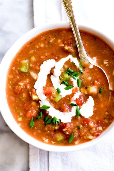 The BEST Traditional Gazpacho | foodiecrush.com