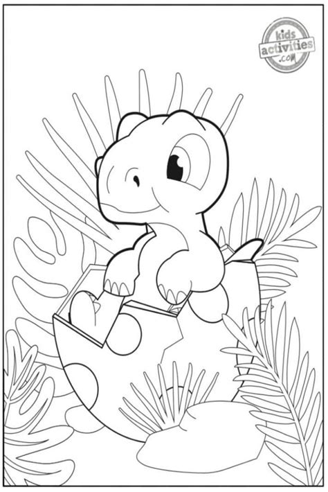 Free Adorable Baby Dinosaur Coloring Pages for Kids | Kids Activities Blog