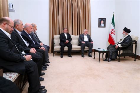 Iran's Supreme Leader Khamenei Meets Hamas Delegation Led by Haniyeh ...