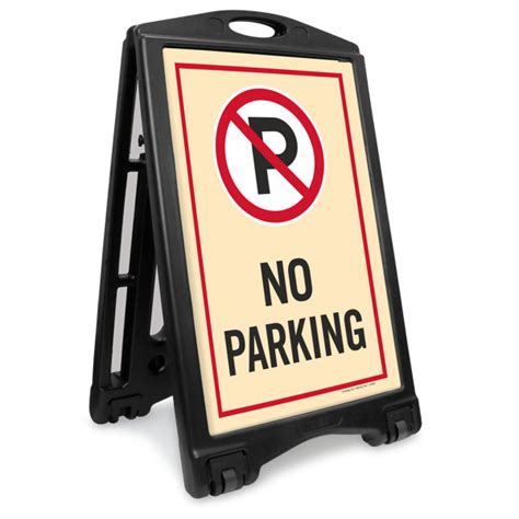 SmartSign No Parking (With Symbol) Portable Sidewalk Sign | Wayfair