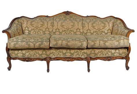 Lot - FRENCH PROVINCIAL-STYLE WALNUT SOFA