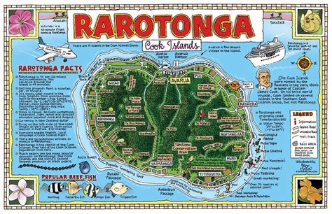 Paradise Travel Maps..........Rarotonga | Rarotonga, Rarotonga cook ...