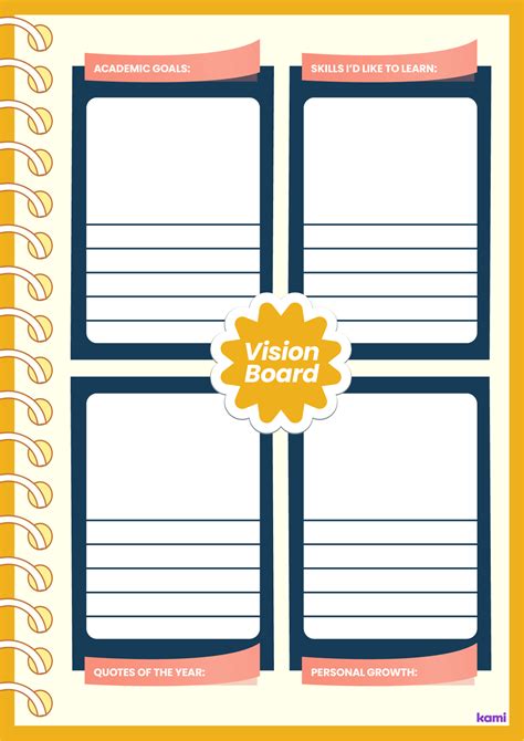 Vision Board | Classroom Goals for Teachers | Perfect for grades 10th ...