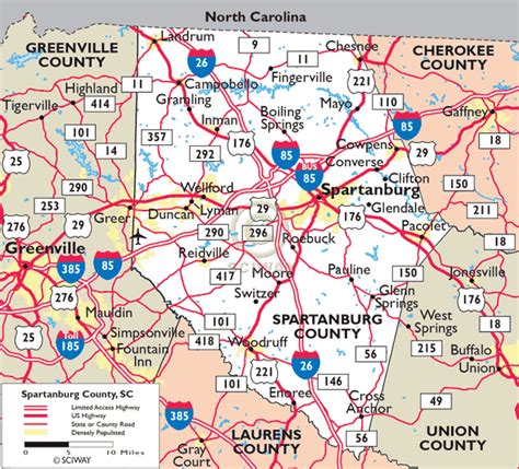 Spartanburg Sc On Map - Carmon Allianora