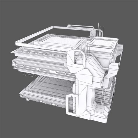 3d - Sci Fi Building