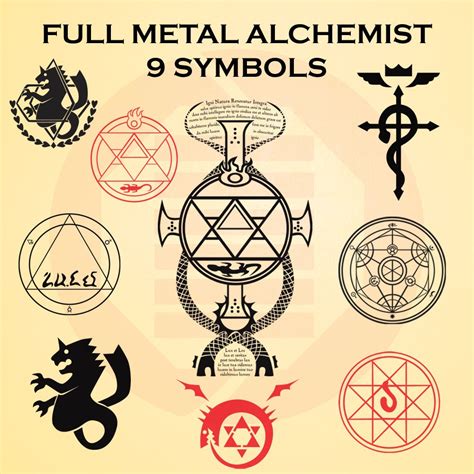 Full metal alchemist alchemical circle SVG decal clipart