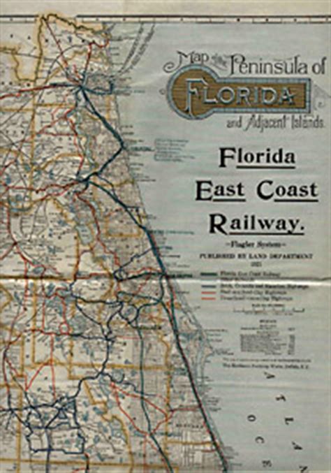 George Glazer Gallery - Antique Maps - Florida East Coast Railway