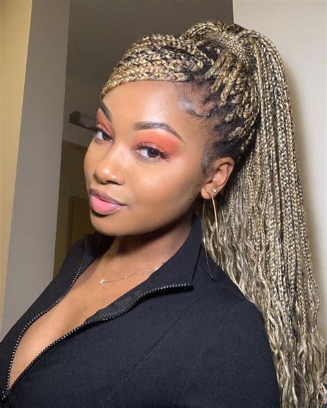 40 Medium Box Braids Style Ideas Trending Now | ThriveNaija