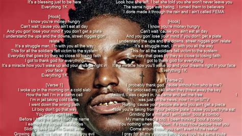 LYRICS Kodak Black "Everything 1K" LYRICS - YouTube