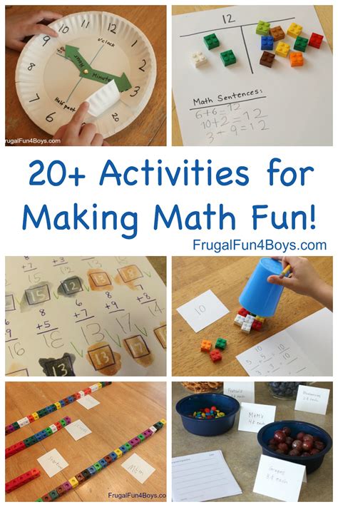 Hands on Math Activities for Making Elementary Math Fun! - Frugal Fun ...