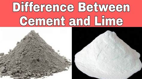 Difference Between Cement and Lime | cement and Lime | Civil ...