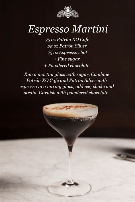 Enjoy Espresso Martini, a cocktail made with Patrón XO Cafe. | Recipe ...