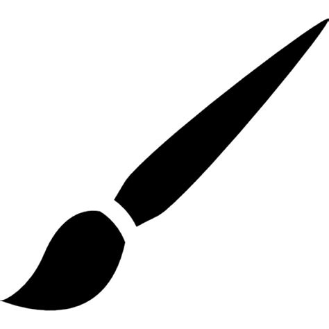 Paint Brush Vector Icon #415453 - Free Icons Library