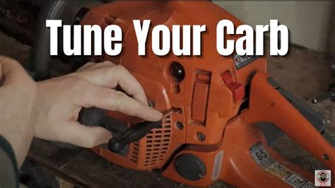 How To Adjust /Tune A Chainsaw Carburettor For Beginners - Husqvarna ...