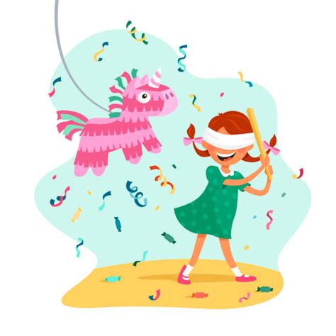 Kid Hitting Pinata Illustrations, Royalty-Free Vector Graphics & Clip ...