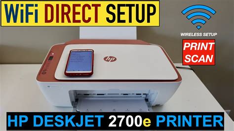 HP DeskJet 2700e WiFi Direct Setup, Using Inbuilt Printer WiFi. - YouTube