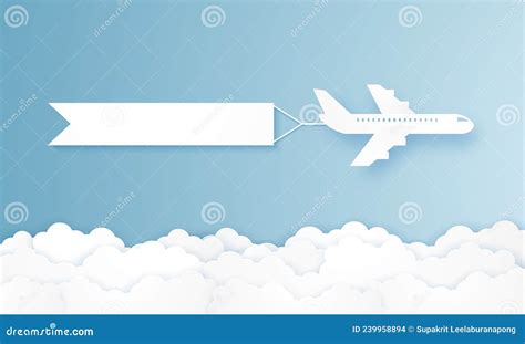 Airplane Pulling Banner Cartoon Character | CartoonDealer.com #159813575