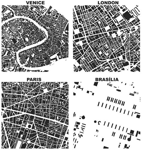 Figure-ground diagrams of urban form and building footprints in London ...