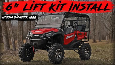 How to Install SuperATV 6" Lift Kit on Honda Pioneer - YouTube