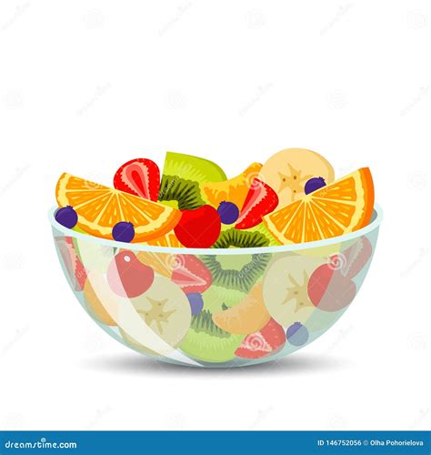 Fruit Salad Bowl Stock Illustrations – 4,601 Fruit Salad Bowl Stock ...