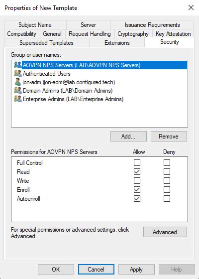 Always On VPN – Certificates and Active Directory – Jon's Notes