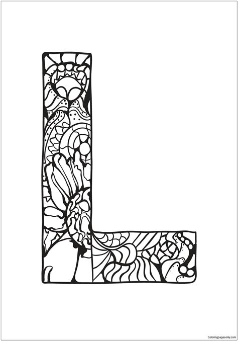 Letter L Coloring Pages Lovely Free Coloring Pages Letter L Coloring ...